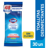 Toallitas Desinfectantes Clorox Expert Flowpack 30