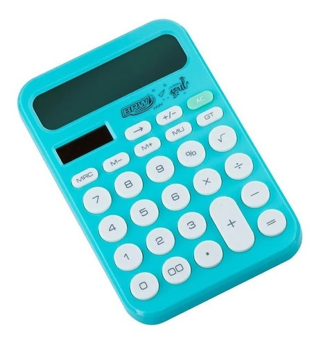 Calculadora Eletrônica De Mesa 12 Dígitos Brw Cor Verde