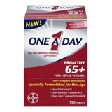 One A Day Multivitaminas + 65 Anos Mulher E Homen 150 Tabs