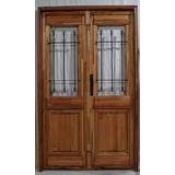 Puerta Antigua Nórdica Doble 120x205 Madera De Eucalipto