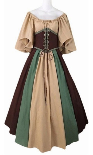 Disfraz Medieval Renacentista Para Mujer, Vestido De Fiesta