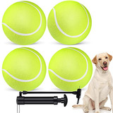 Hanaive 4 Pelotas De Tenis Grandes Para Perros De 8 Pulgadas