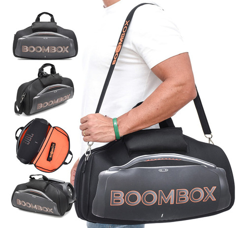 Case Bolsa Compatível C/ Jbl Boombox 3 Espumada Mega Premium