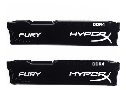 Kit 02 Dissipadores Memoria Ram Ddr2 Ddr3 Ddr4 C/ Logo Fury