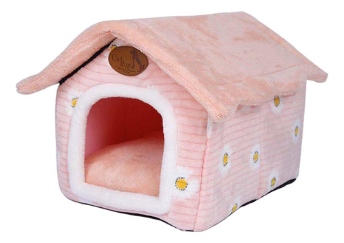 Cama Para Perros Y Gatos, Nido De Gato, Cojín Rosa M