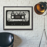 Vinilo Decorativo 40x60cm Poster Cassette Ramones Vintage 01