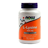 Now Foods L-lysine Inmunidad 500 Mg 100 Vegcaps Sfn Sabor Sin Sabor