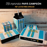 Cajas Imprimibles Día Del Padre Campeones