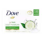 Jabon Dove 16 Barras De 106g Cool Moisture *importado*