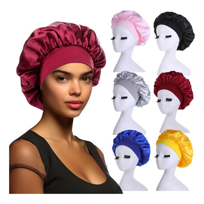 6pz Gorro Satén Seda Dormir Sombrero Elástico Suave Calidad | MercadoLibre
