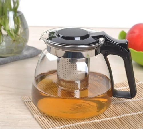 Tetera De Vidrio Con Infusor Metálico 