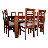 Comedor 8 Sillas Cuadrado Con Vidrio / Muebles Chile