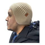 Gorro Beanie Con Orejeras Estilo Casual Abrigador Termico 