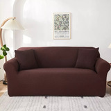 Cubre Sillón Adaptable Funda 3 Cuerpos Elasticada *& Color Ambar Marron