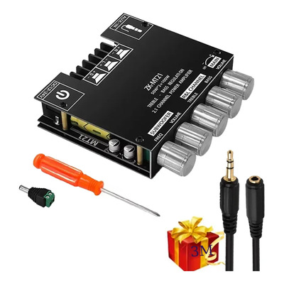 Placa Amplificador Zk-mt21 50wx2+100w Con Cable 3m Audio | MercadoLibre