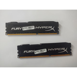 2x Kingston Hyperx Fury , Memória 8gb Ddr3 1600mhz