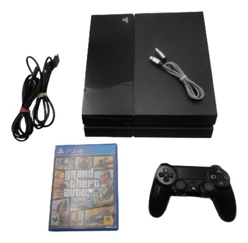 Playstation 4 Sony Fat 500 Gb 1 Control Original Gta V Ps4