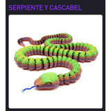 Archivo Stl Serpiente Cascabel Flexible Articulada