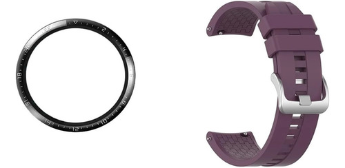 Kit Correa Compatible Huawei Watch Gt2 46mm Morado + Lamina