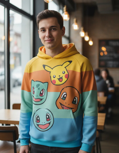 Sudadera Sublimada Pokénom Anime Hoodie