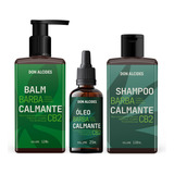 Kit Shampoo Balm  E Óleo Para Barba Don Alcides Cb2