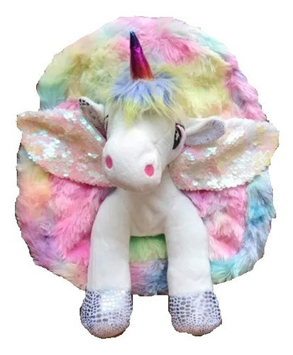 Mochila Peluche Plush Unicornio Kawai