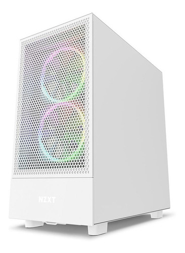 Gabinete Atx Nzxt H5 Flow Rgb Branco Mid Tower