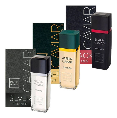 Paris Elysees Black Caviar + Silver + Amber