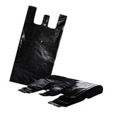 1 Kg Bolsa Asa Camiseta Negra Bio Ecologica Facturamos