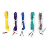 Paquete De 5 Cables Caiman Para Electroestimulador Kwd-808i