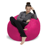 Sofa Puf Silla Microfibra Magenta