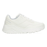 Tenis Escolar Skechers Blanco Para Niño [ske1003]