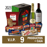Cajas Navideñas Regalo (9 Productos+caja)-kit Fiestas Vip