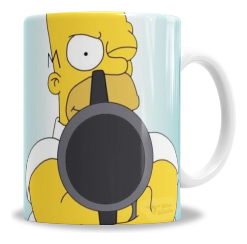 Taza De Cerámica Simpsons Homero No Toques Mi Taza - En Caja