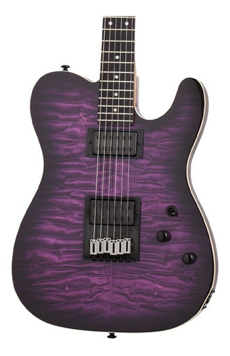 Schecter Pt Pro-ebony Guitarra Elec Trans Purple Burst