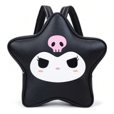 A Mochila Escolar Sanrio Kuromi Kawaii Con Estampado 3d, Bon