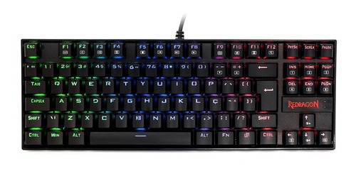 Teclado Mecânico Gamer Redragon Kumara Rgb Switch Outemu Red