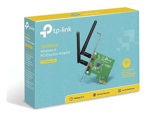 Adaptador Pci Express Tp-link Wn881nd 300mbps 2 Antenas