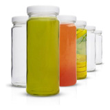 All About Juicing Juego De 6 Botellas De Agua De Vidrio Tra.