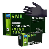 Guantes De Nitrilo Negros Inspire, Resistentes, De Nitrilo D