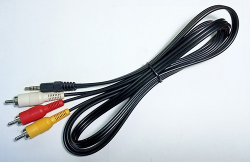 Cable Av 3 Rca A Miniplug 3.5mm Audio Video 1,40mts.