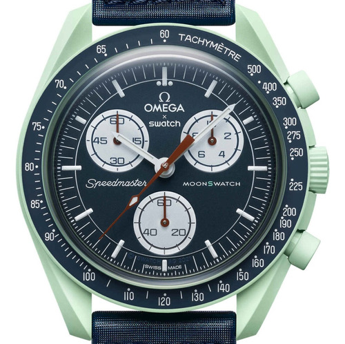 Relógio Swatch X Omega Moonswatch Speedmaster Earth Crono