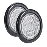 2 Luces Estrobo Blanca 4  Led Caja Trailer Camion 