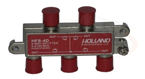 Derivador Splitter Holland Satelital Hfs-4d Digital 2.2 Ghz.