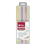 Marcador Marker 036 Set X 6 Pastel Filgo 