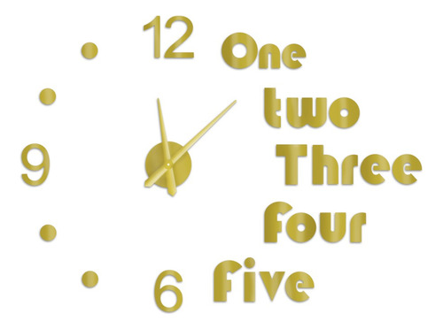 Reloj Letras Y Numeros 3d Diy Utilisimo Pared Sala Grande