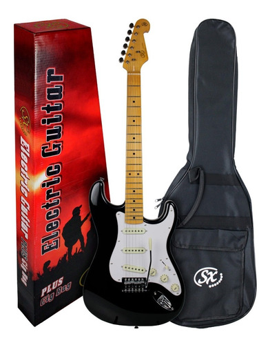Guitarra Sx Sst57 Stratocaster Vintage Estilo Fender Bk Bag