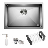 Cuba Quadrada Inox 304 Cozinha Pia Gourmet 60x40 Acessórios