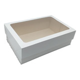 10 Caixas De Presente 22x15x9cm: Com Visor-retangulares  