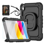 Correa + Funda Uso Rudo Para iPad 10th 10a 10.9 2022 A2696